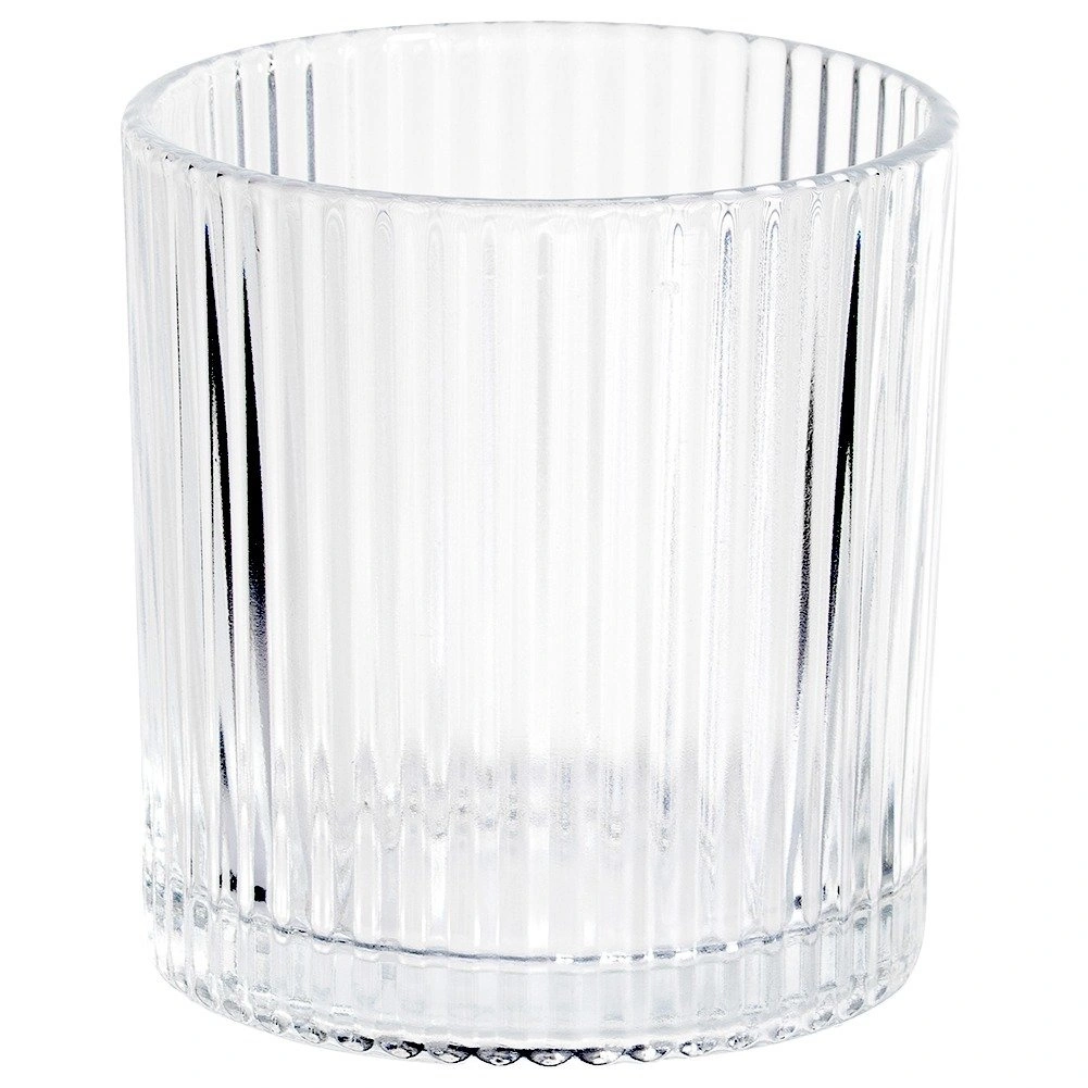 Stiklinės iš rantuoto stiklo, 280 ml, 8,5 × 8,5 × 9 cm, 6 vnt. 2