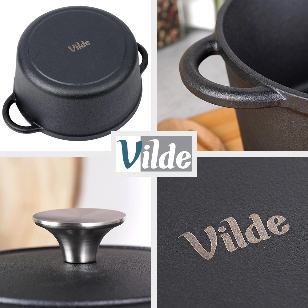 Ketaus puodas su dangčiu vilde cast line 22 cm, 2,6 l