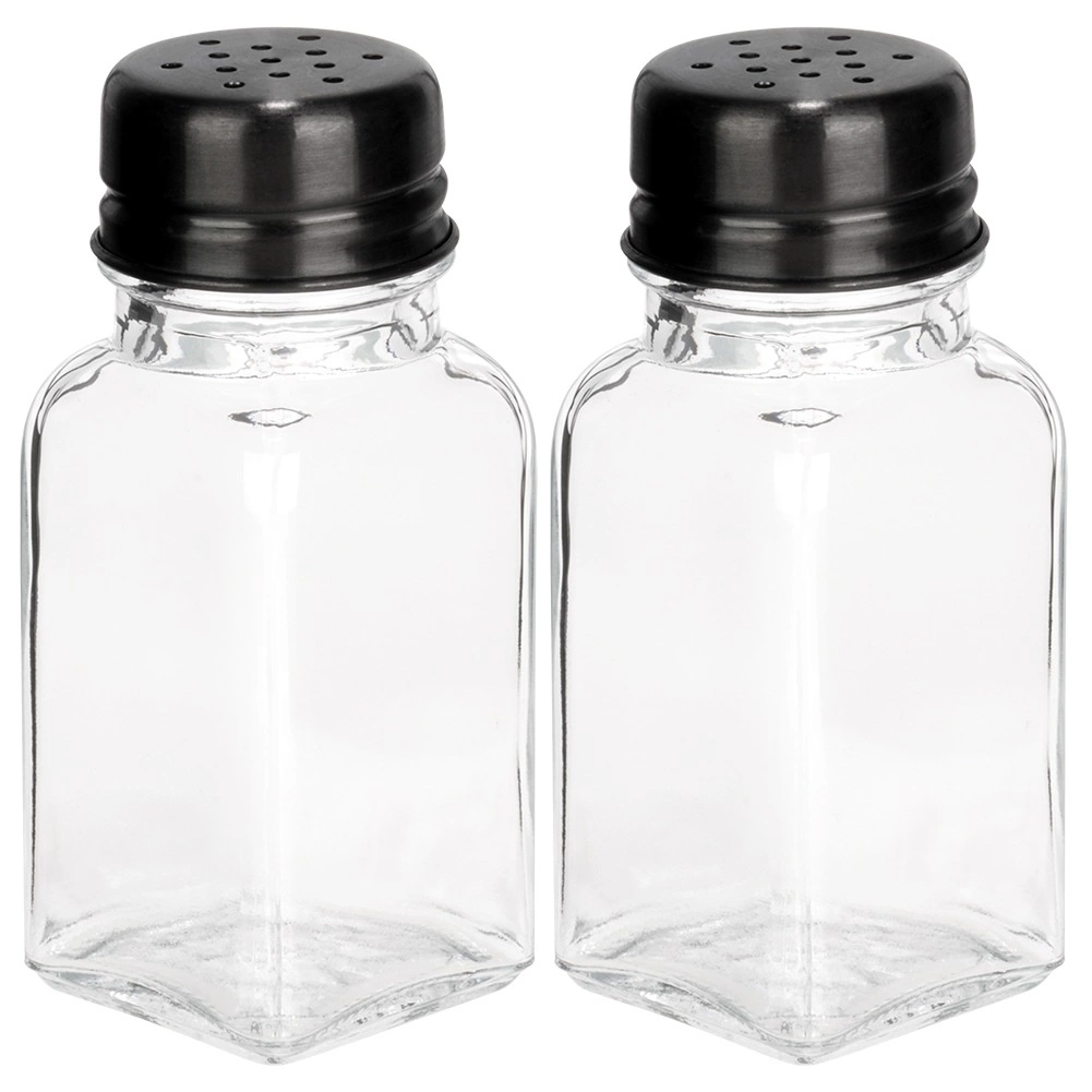 Druskos ir pipirų indelių rinkinys vilde, 80 ml, stikliniai 2