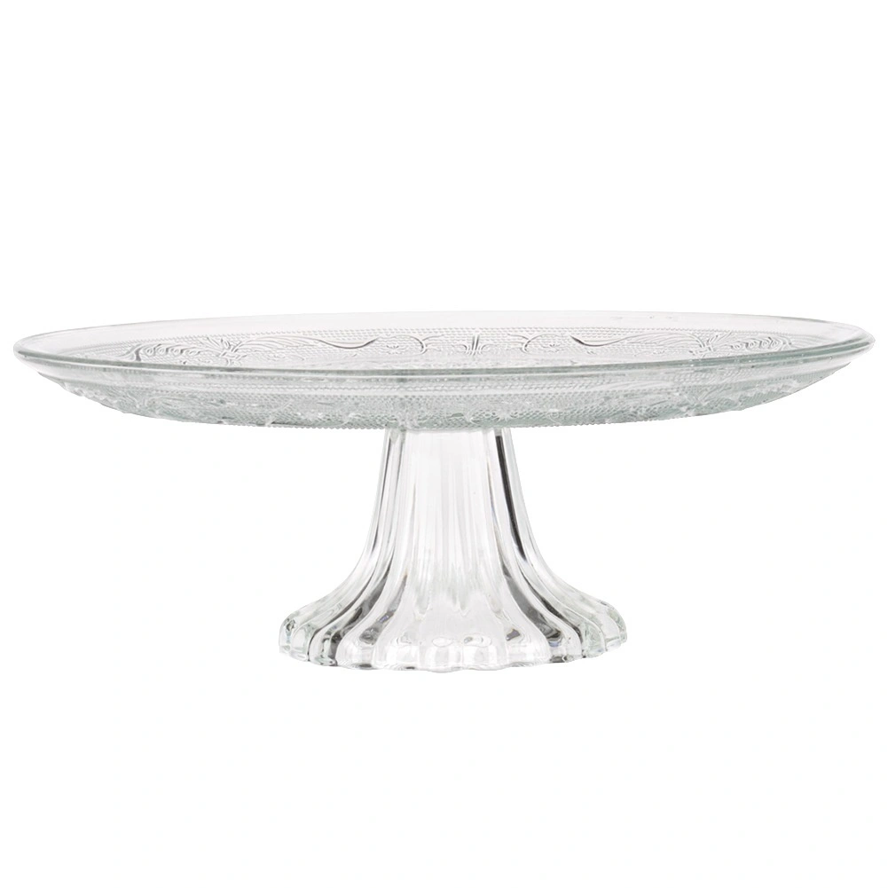 Torto stovas stiklinis 25 cm 2