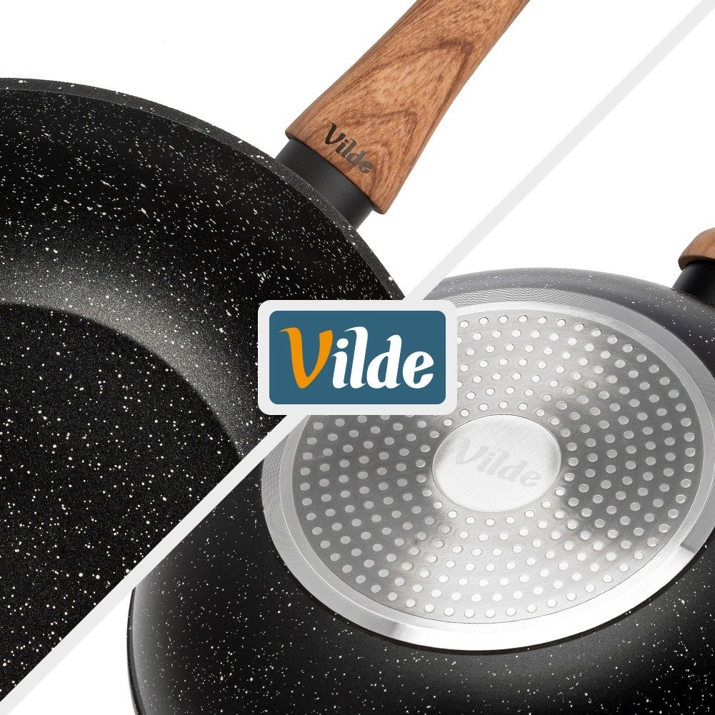 Wok keptuvė su granitine danga, juoda, Ø 32 cm 3