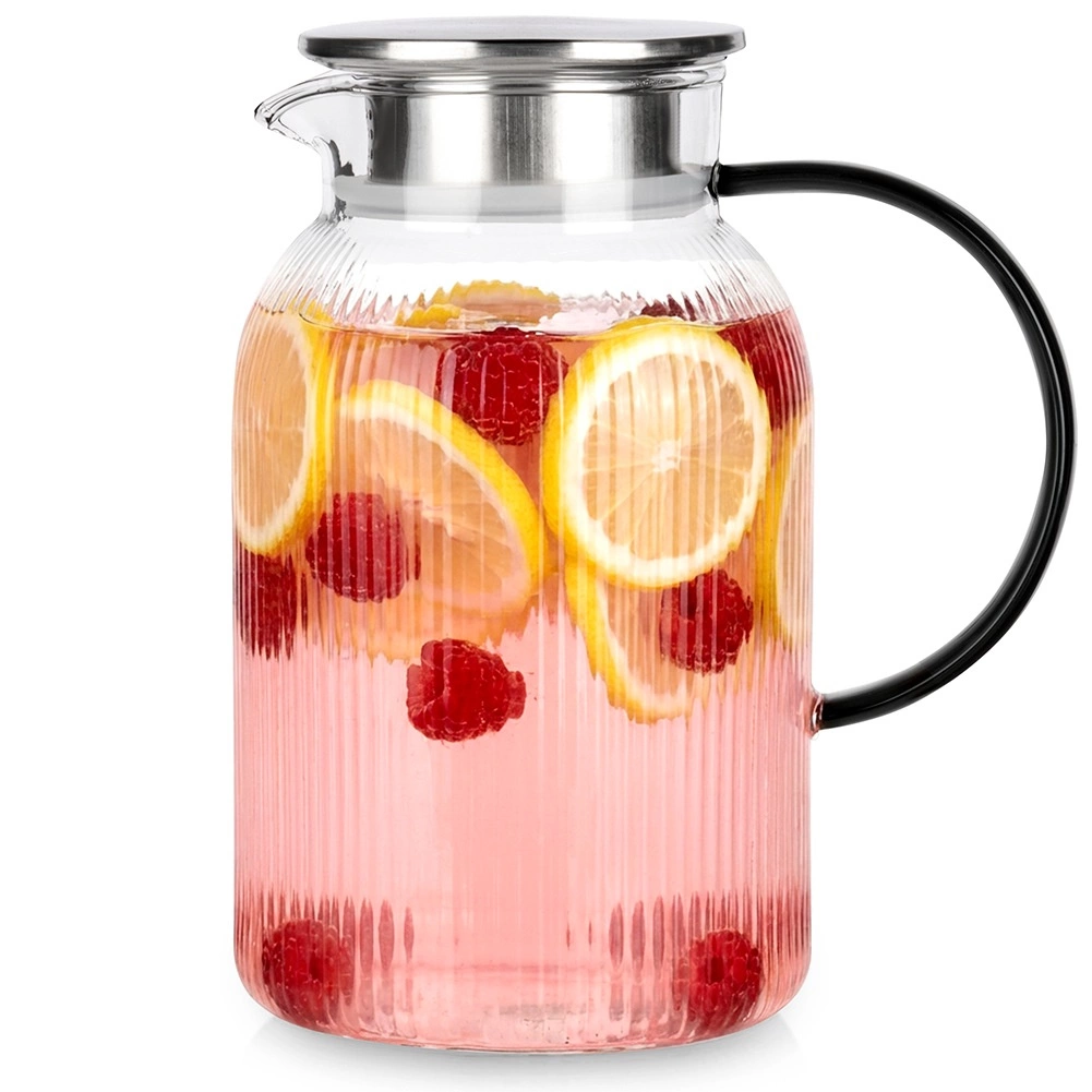 Stiklinis ąsotis su dangteliu 1,5 l