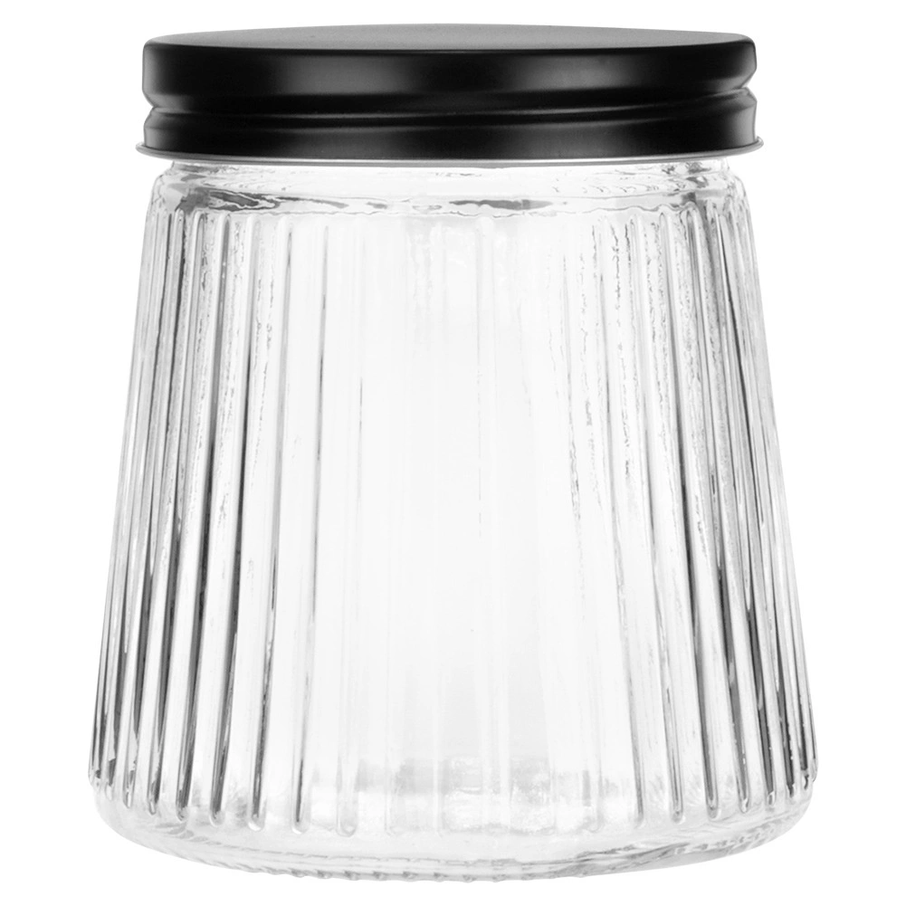 Stiklinis maisto produktų indas su metaliniu dangteliu 700 ml 2