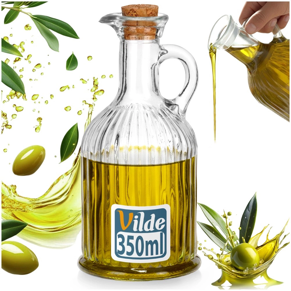 Stiklinis aliejaus ir acto butelis vilde 350 ml