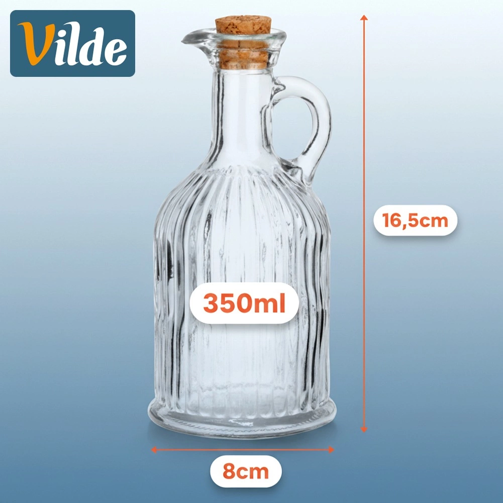 Stiklinis aliejaus ir acto butelis vilde 350 ml 3