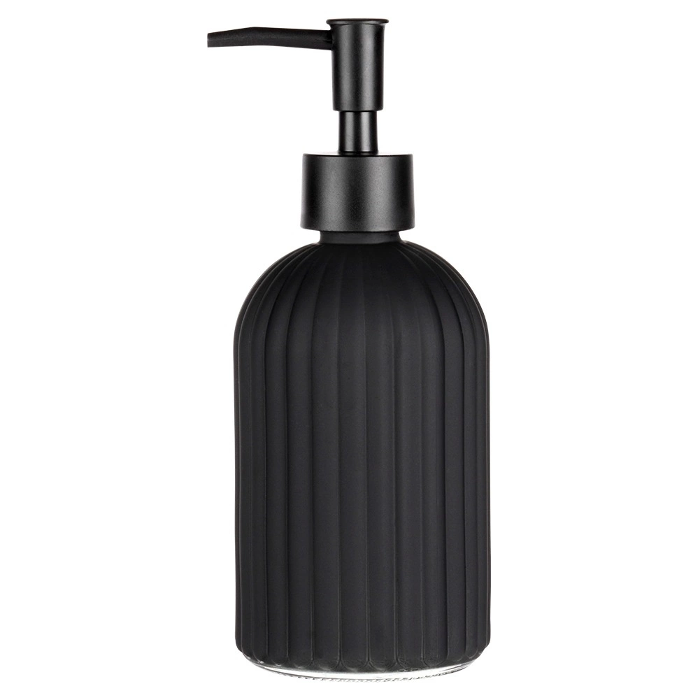Skysto muilo dozatorius 400 ml stiklinis juodas 2