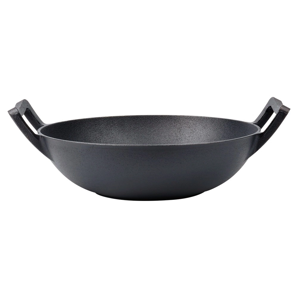 Ketaus wok keptuvė vilde cast line 32 cm, juoda