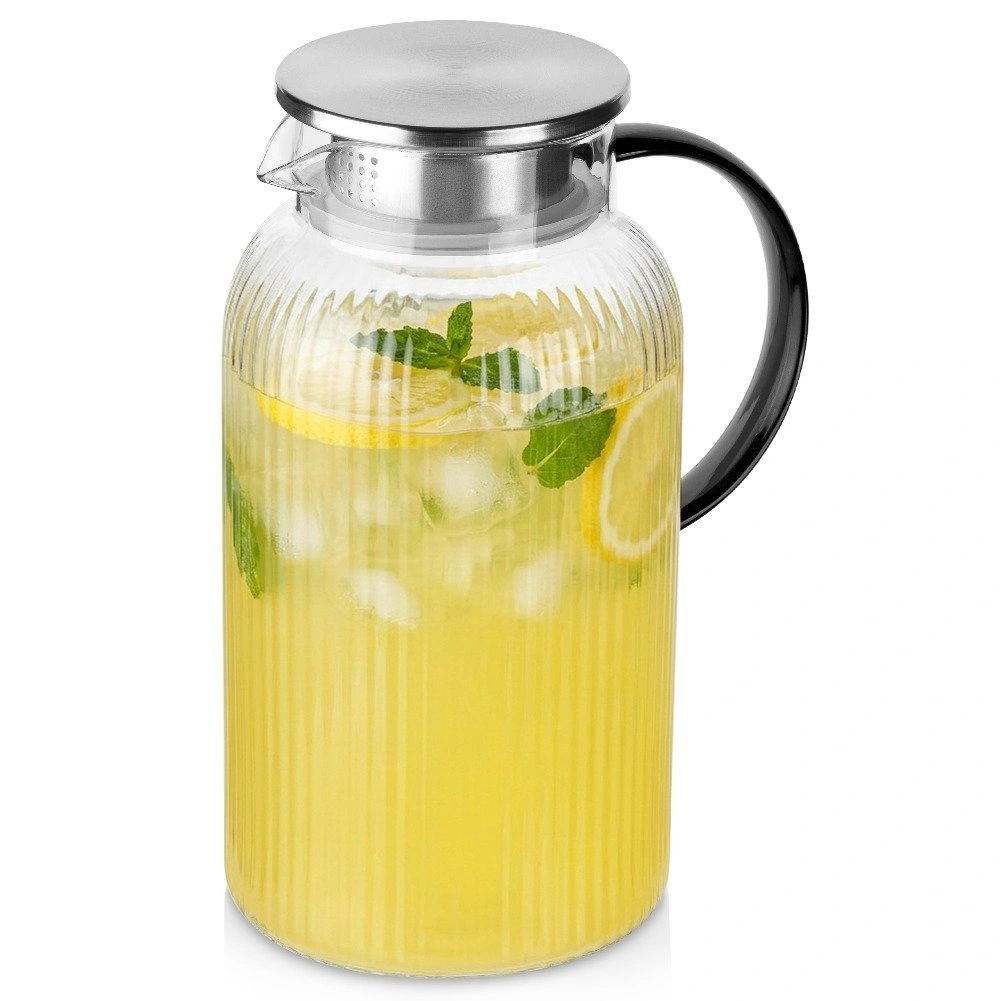 Ąsotis su dangčiu, skaidrus, 1,9 l