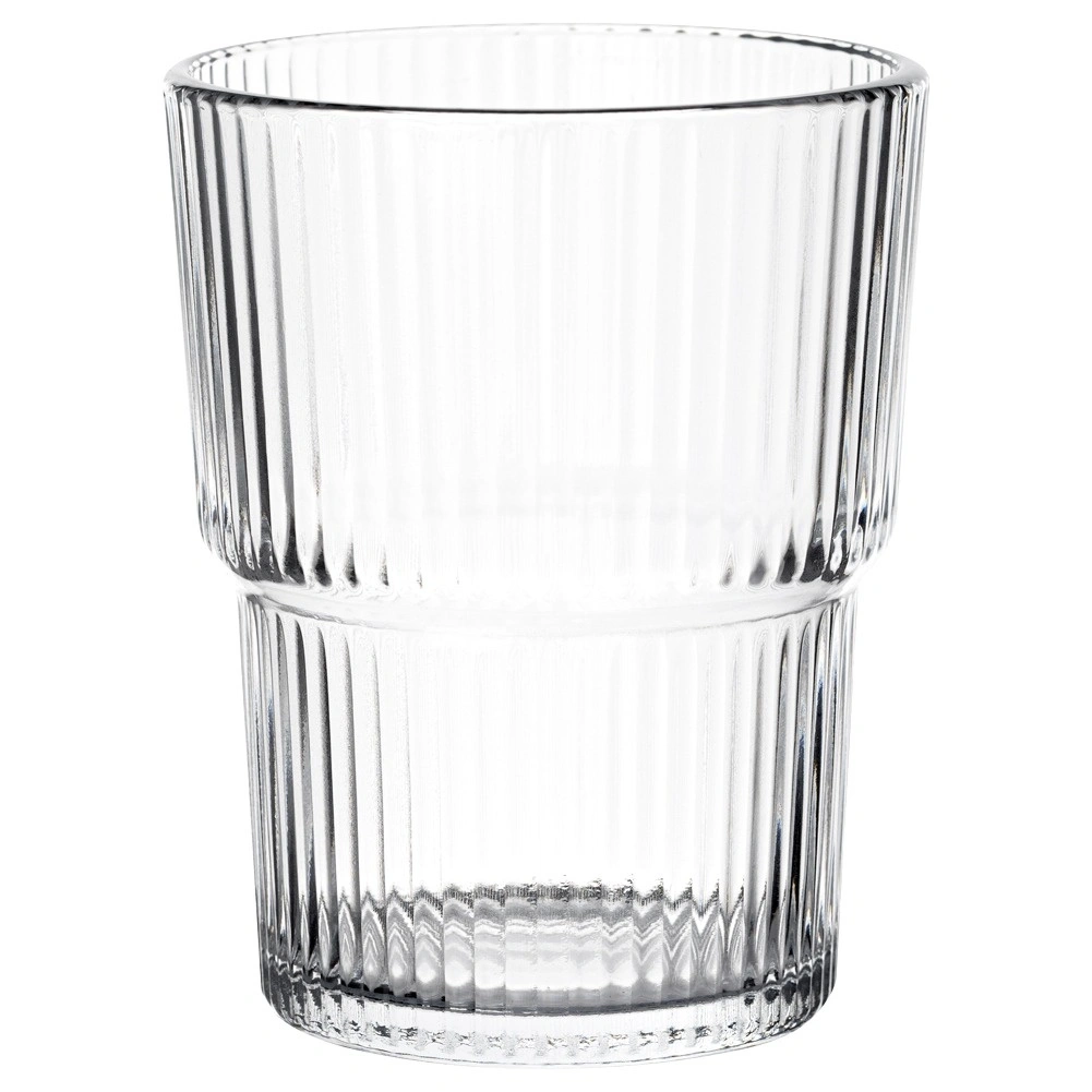 Stiklinės, rievėtos, skaidrios, 380 ml, 6 vnt. 2