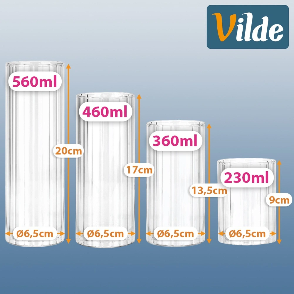 Stiklinės 230/360/460/560 ml 4 vnt. 3