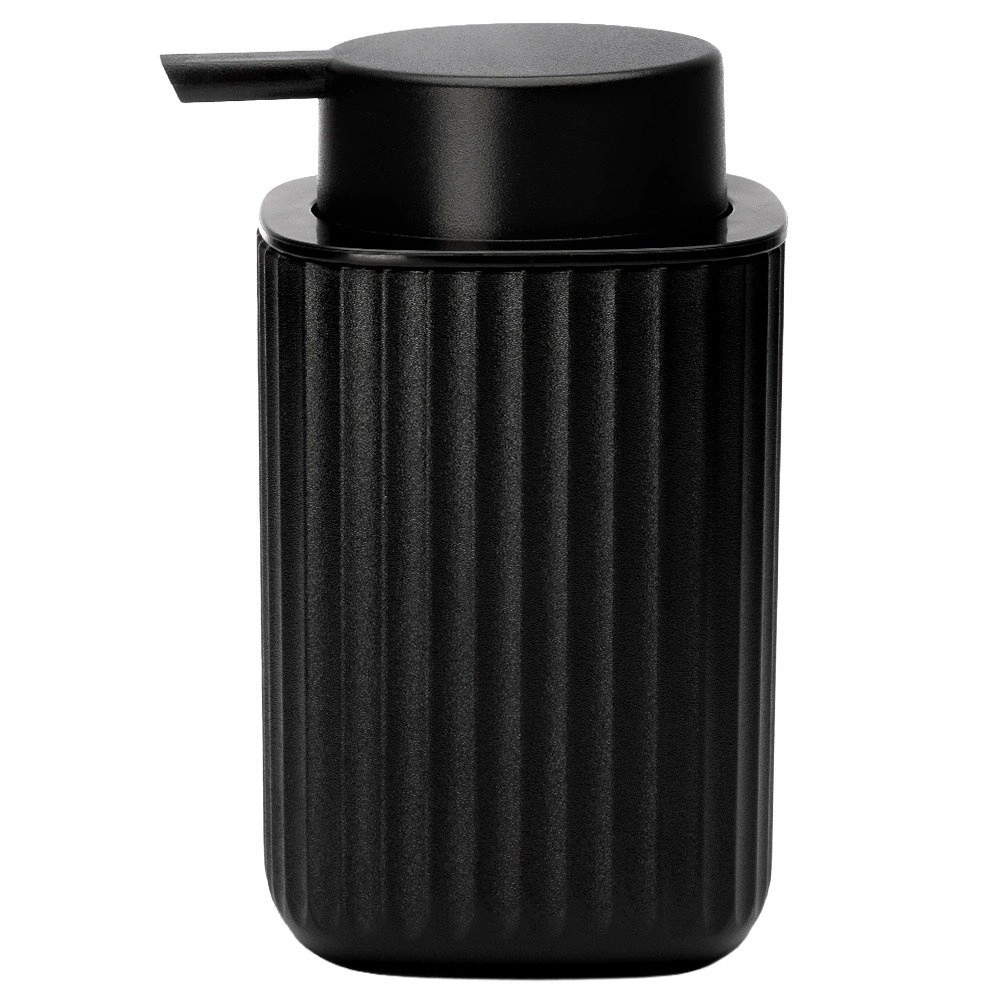 Skysto muilo dozatorius 300 ml, juodas, 7,5 × 7,5 × 13 cm 2