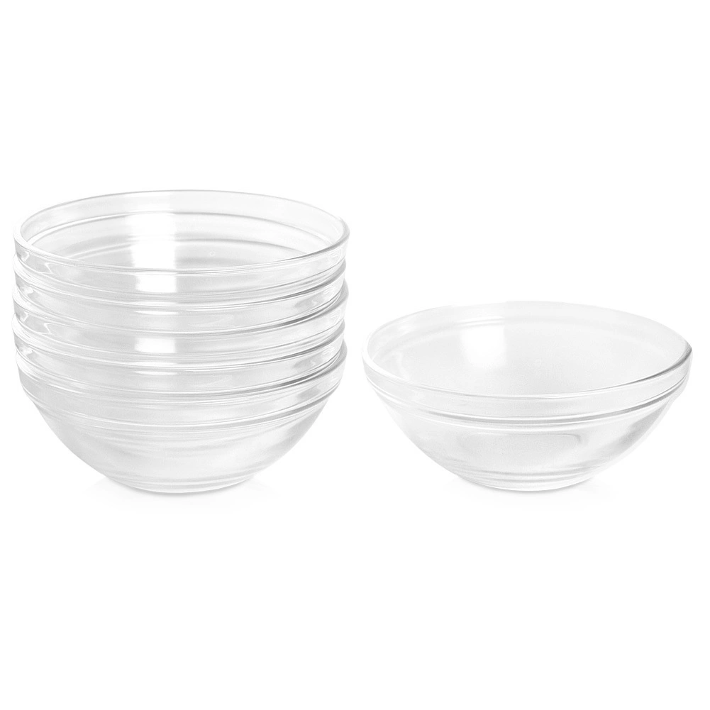 Stiklinės dubenėlės 14 cm 6 vnt.