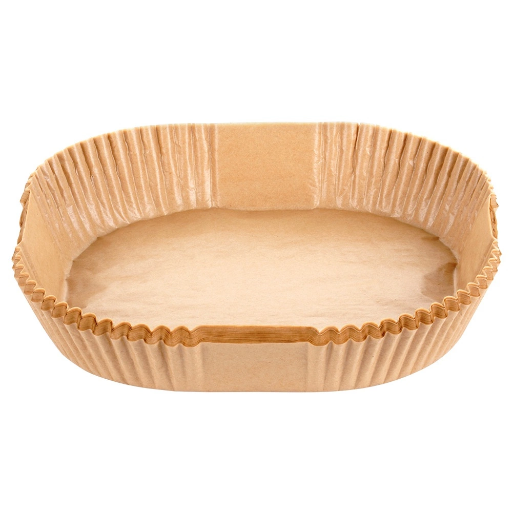 Vilde kvadratiniai vienkartiniai popieriniai įdėklai oro gruzdintuvei 23x23 cm, 50 vnt. 2
