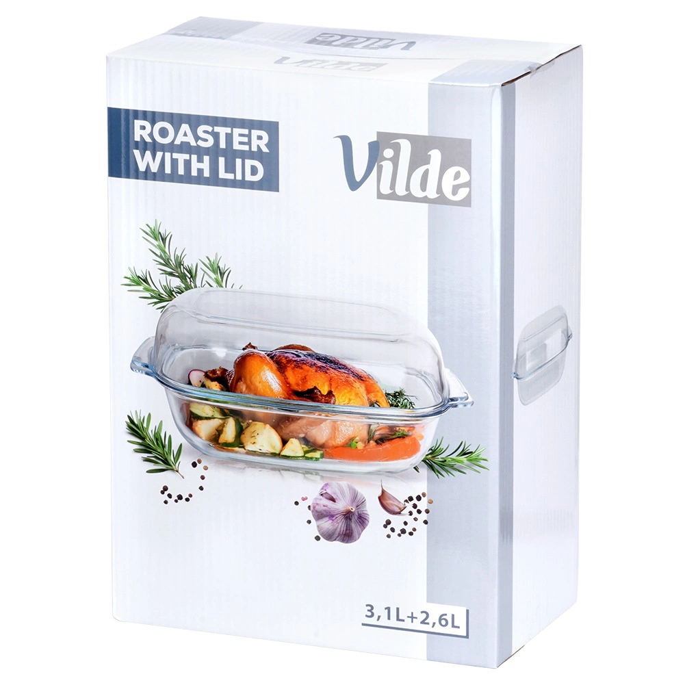 Karščiui atsparus indas su dangčiu vilde 3,1+2,6 l