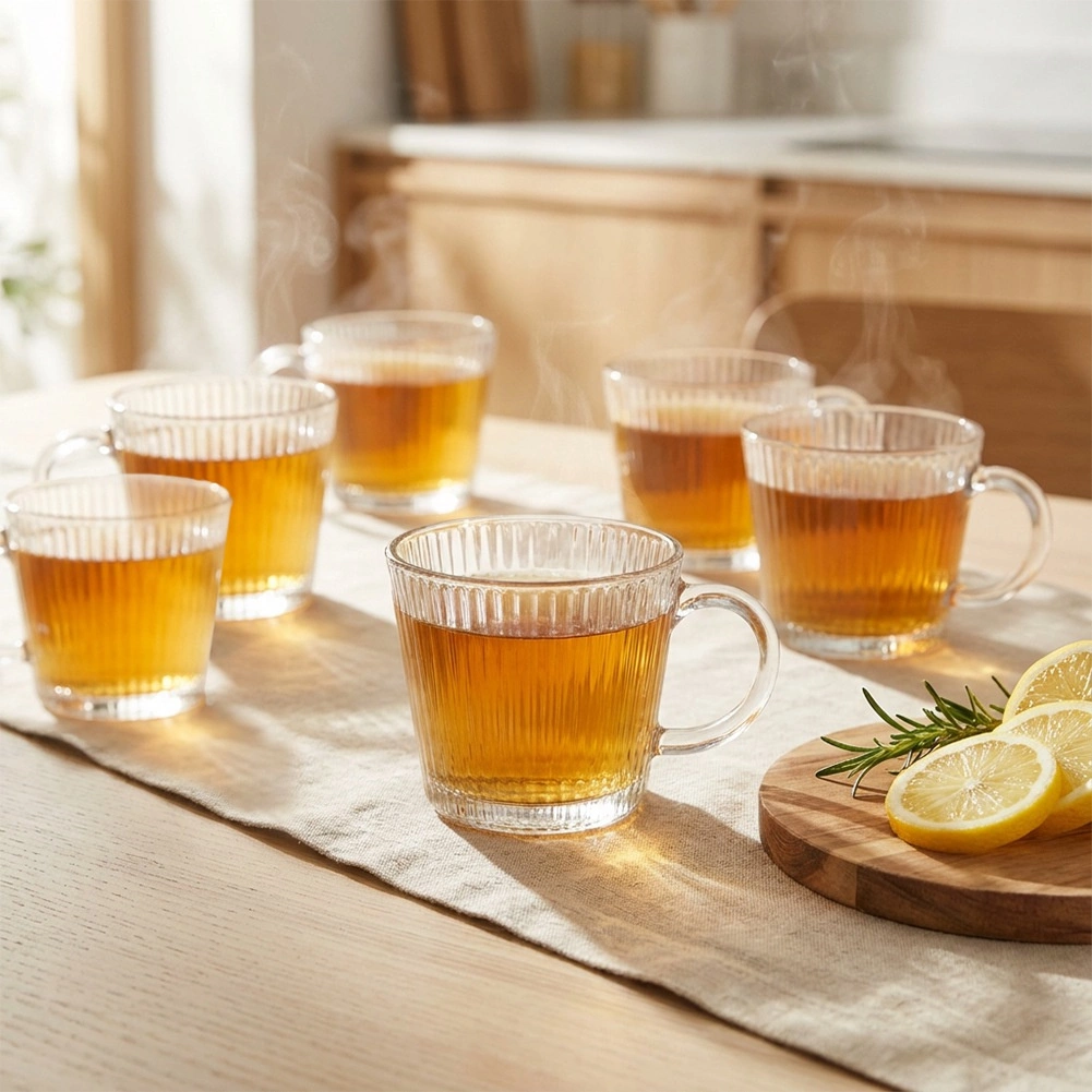 Stiklinės kavai ir arbatai 370 ml 6 vnt.