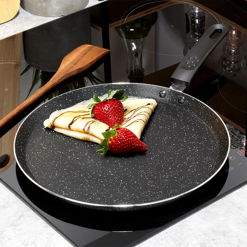 Blynų kepimo keptuvė 28 cm su granitine danga