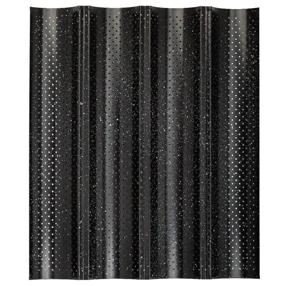 Kepimo forma perforuota, su nepridegančia danga, juoda, 38 × 33 × 2 cm 2