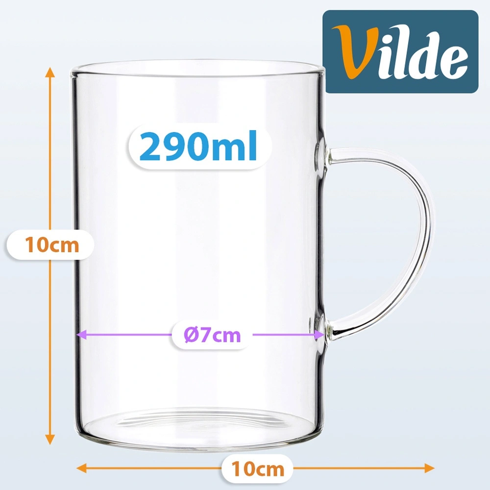 Stiklinės su rankenėlėmis, 290 ml, 6 vnt. 3