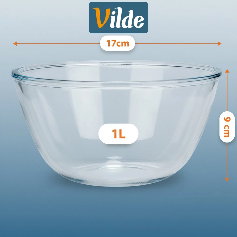 Stiklinis dubenėlis vilde, 1 l, 2 vnt. 3