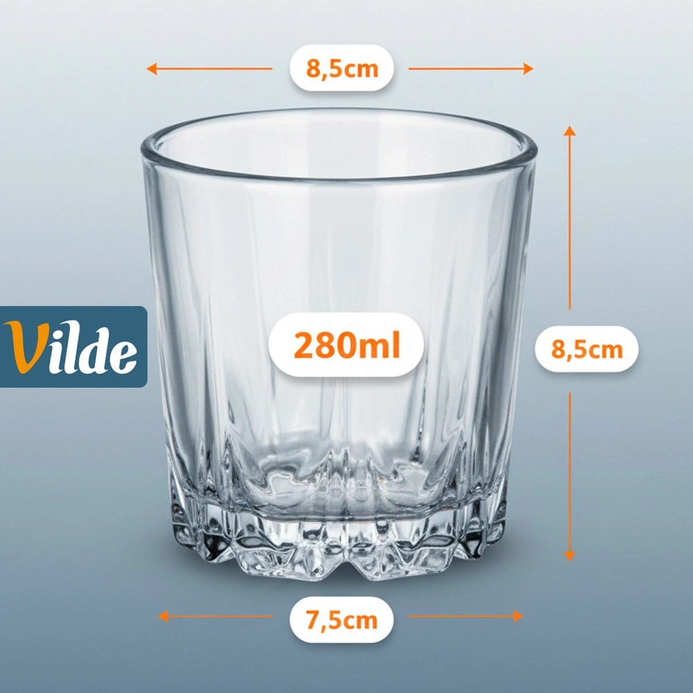 Stiklinės vilde 280 ml, 6 vnt. 3