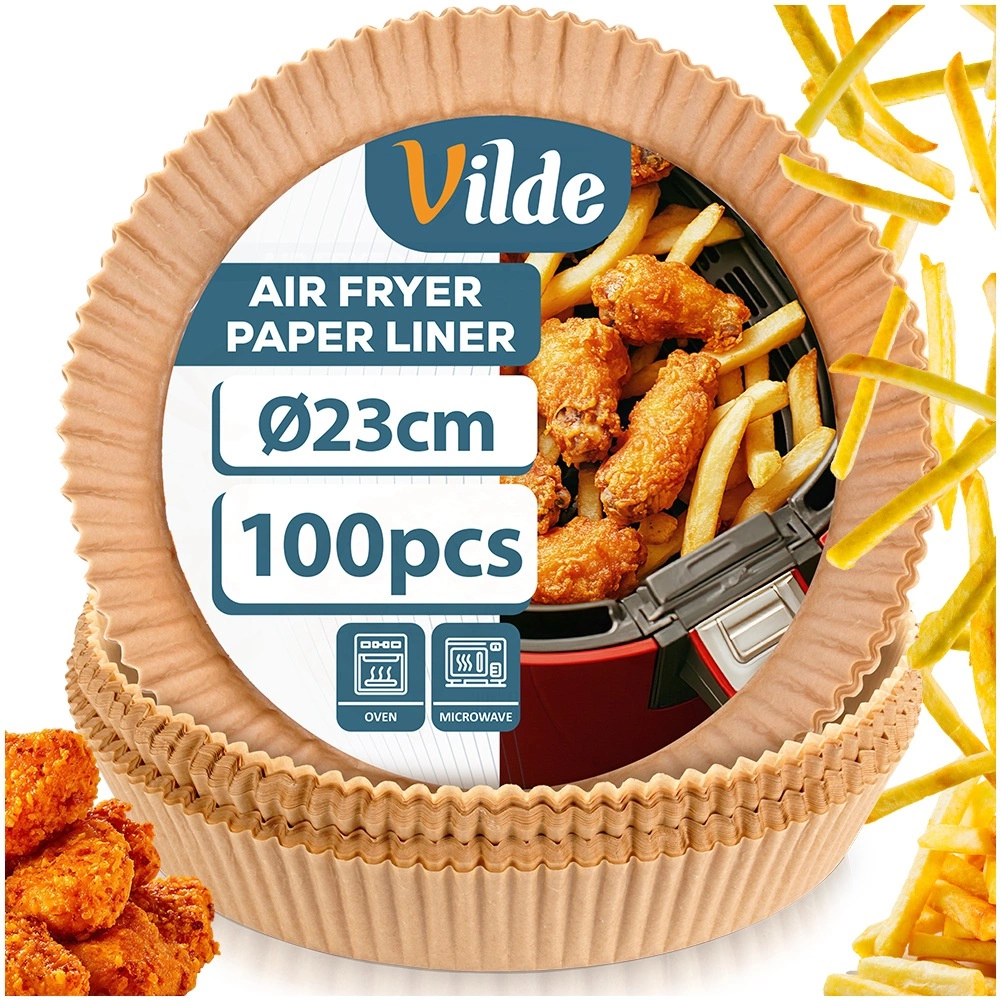 Vilde popieriniai kepimo įdėklai 23 cm, 100 vnt.