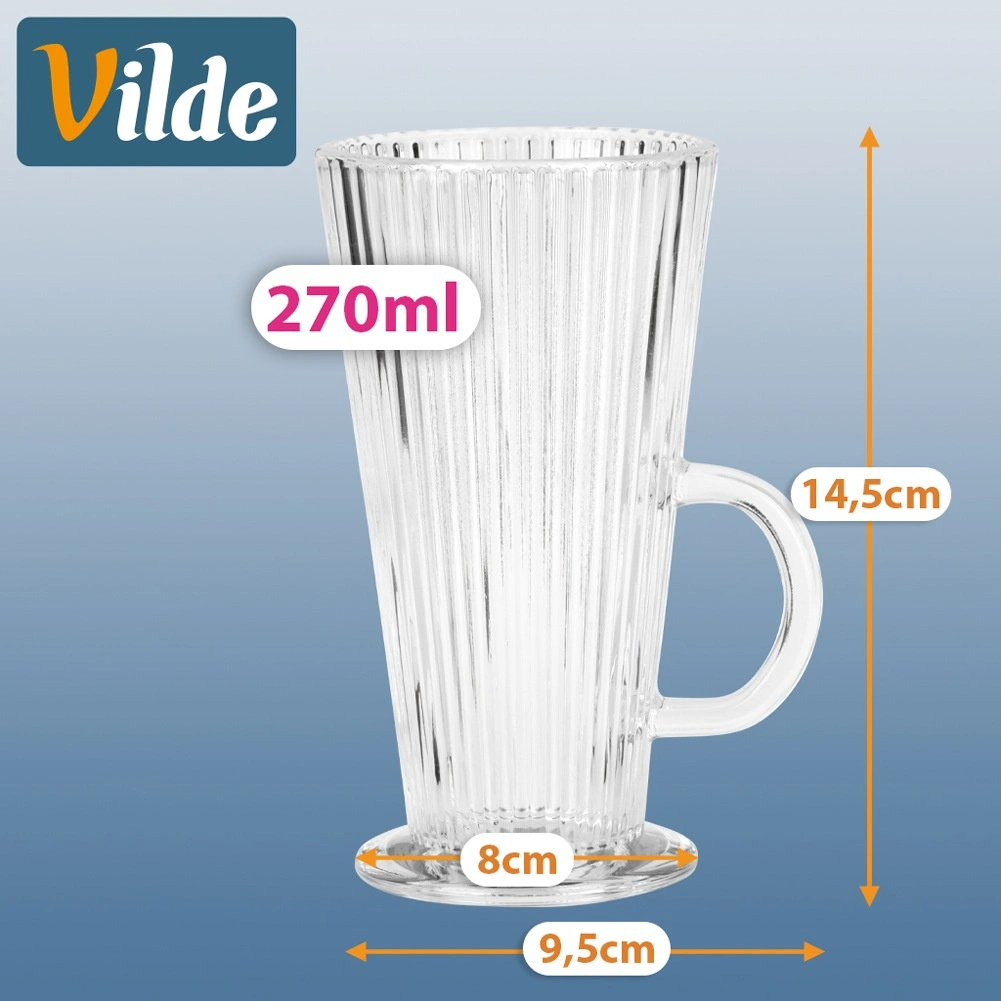 Kavos stiklinės 270 ml 6 vnt. 3