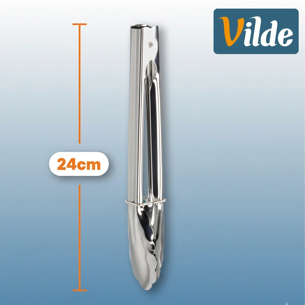 Virtuvinės žnyplės nerūdijančio plieno 24 cm 3
