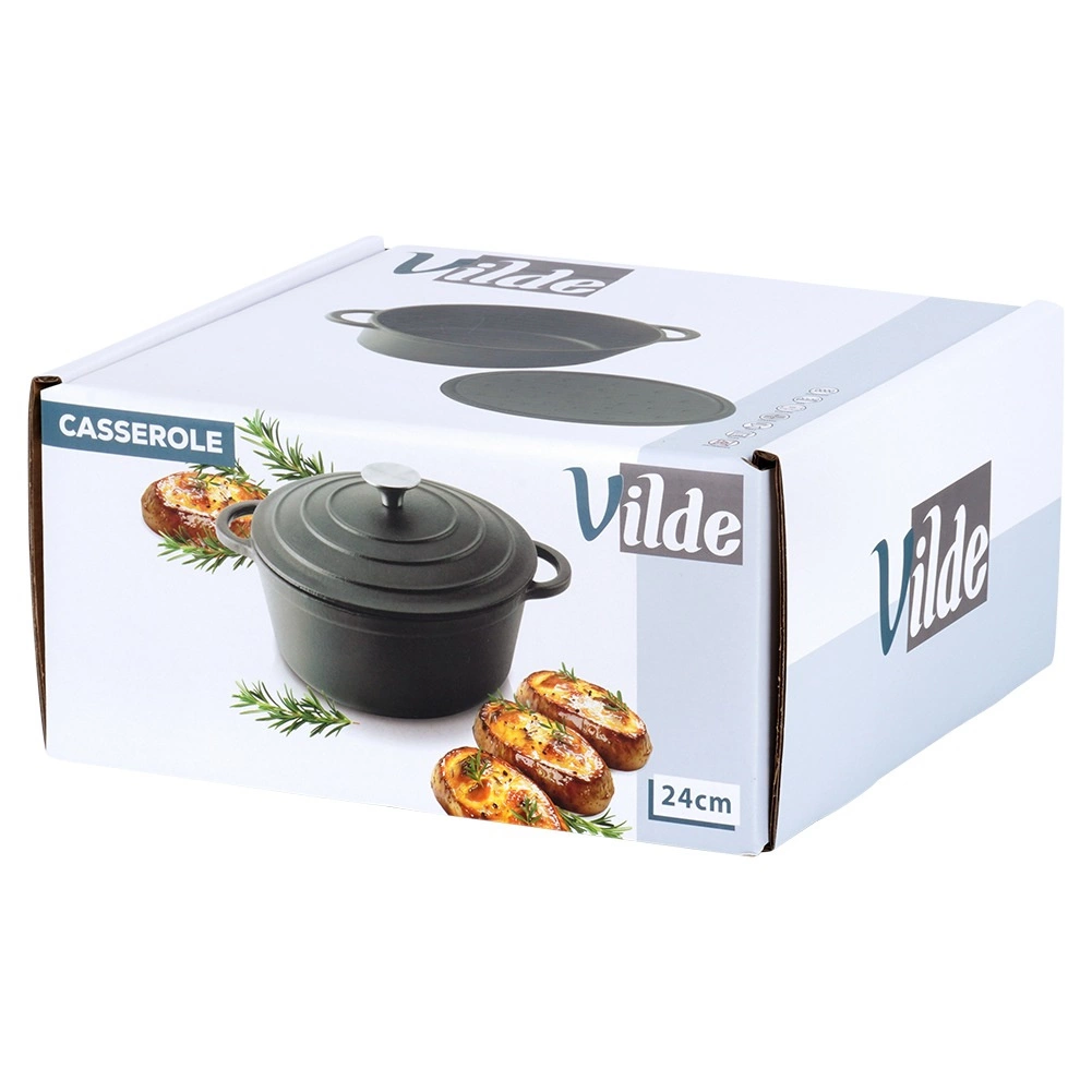 Ketaus puodas su dangčiu vilde cast line 24 cm, 3,9 l