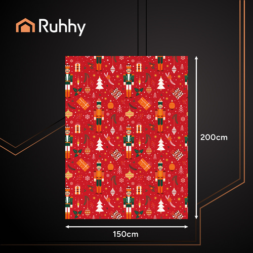 Antklodė ruhhy 150x200 cm, kalėdinė, raudona 1