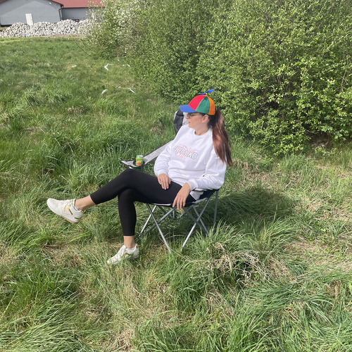 Juodos ir pilkos spalvos turistinė kėdė 23674