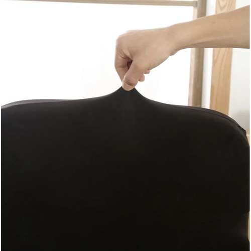 Universalus biuro kėdės užvalkalas iso trade, juodas, 80 cm