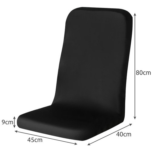 Universalus biuro kėdės užvalkalas iso trade, juodas, 80 cm