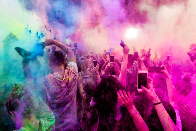 Intensyvi holi pudra - rinkinys 6x100g