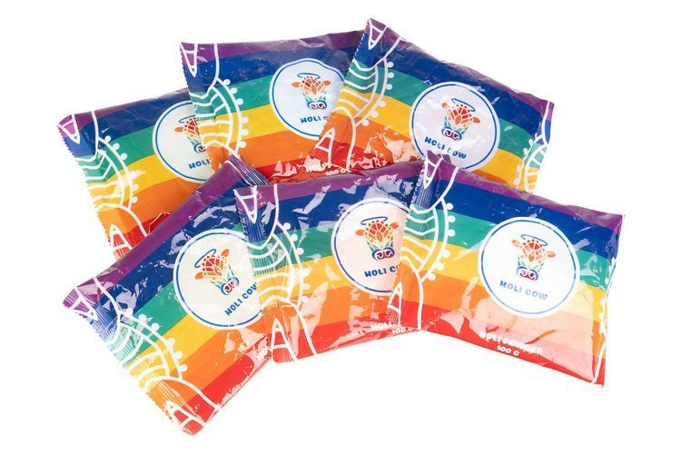 Intensyvi holi pudra - rinkinys 6x100g