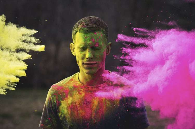 Intensyvi holi pudra - rinkinys 6x100g