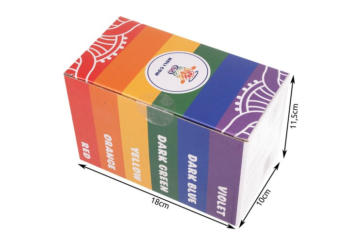 Intensyvi holi pudra - rinkinys 6x100g