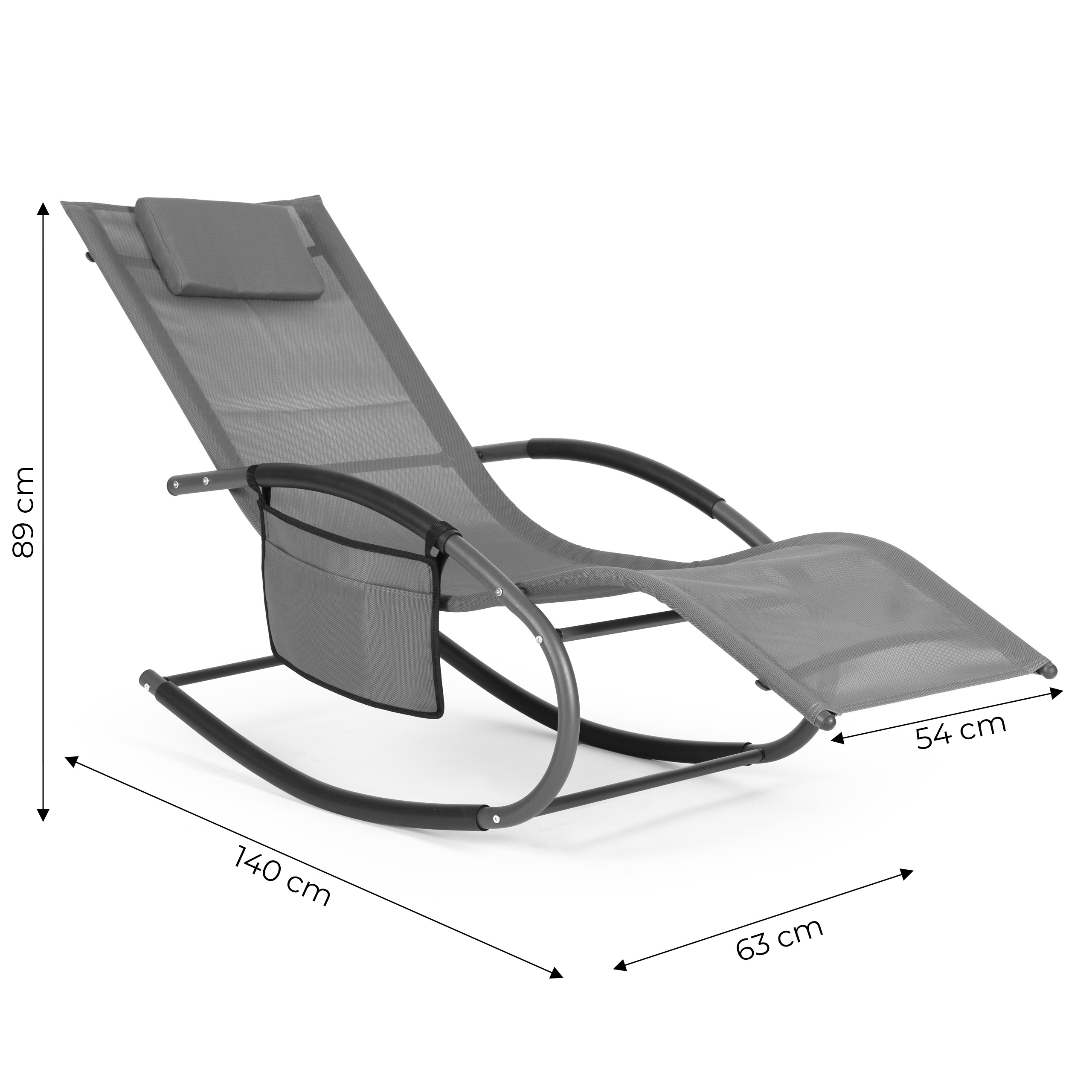 Gardenline sodo supamoji kėdė, pilka