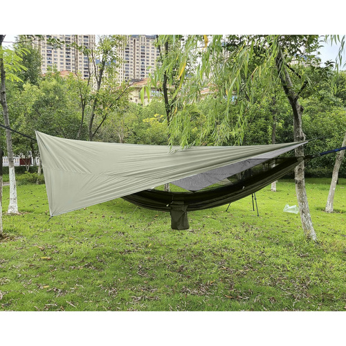 Dvigubas hamakas su tinkleliu 260x140 cm