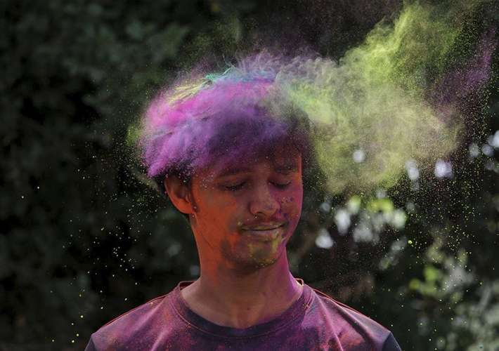 Spalvoti holi pudra - rinkinys 10x100g