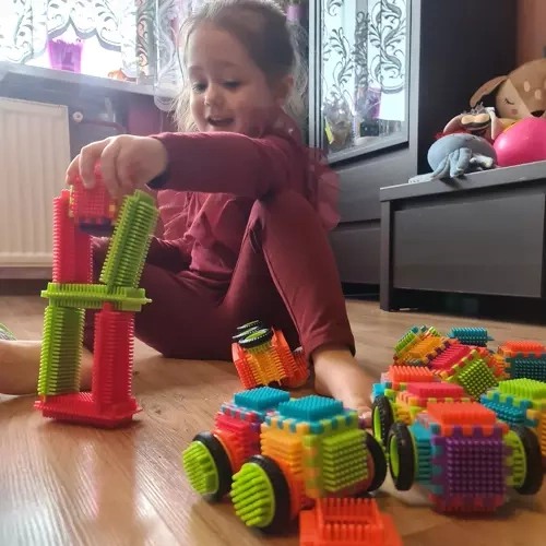 Edukaciniai ežiuko statybiniai blokai 192 vnt.