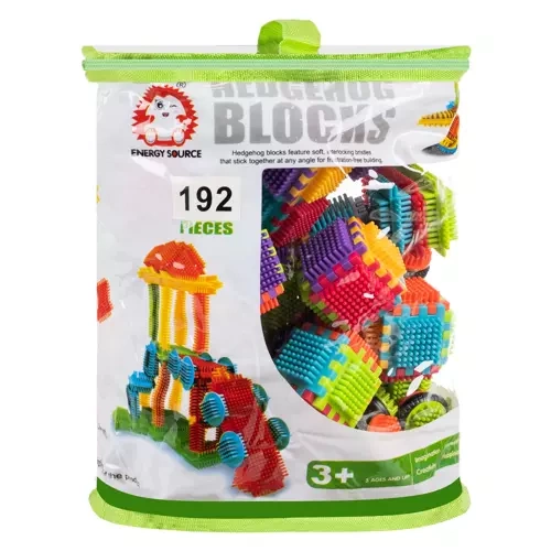Edukaciniai ežiuko statybiniai blokai 192 vnt.