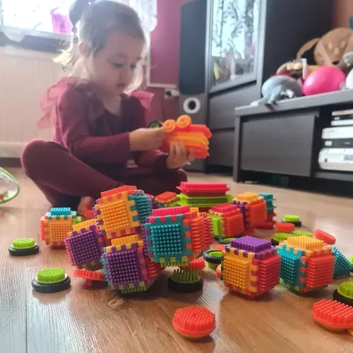 Edukaciniai ežiuko statybiniai blokai 192 vnt.