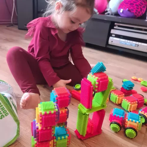 Edukaciniai ežiuko statybiniai blokai 192 vnt.