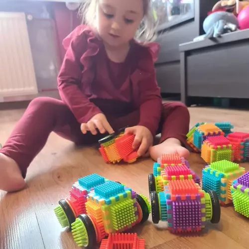 Edukaciniai ežiuko statybiniai blokai 192 vnt.