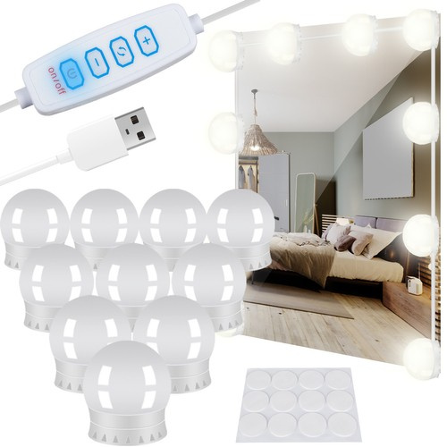 Veidrodinės / tualetinio staliuko led lempos - 10 vnt.