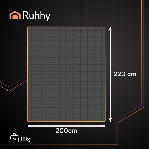 Sunki antklodė ruhhy 200x220 cm, 10 kg, pilka 1