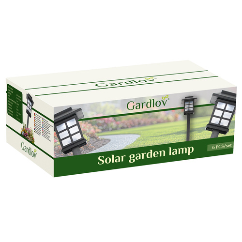 Energetiškai efektyvios saulės sodo lempos 37x8,5 cm