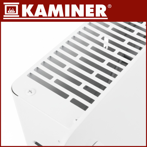 Elektrinis stiklinis radiatorius kaminer zelva 2500w