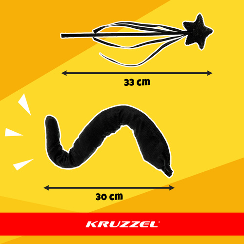 Katės kostiumas mergaitei kruzzel 7 dalių