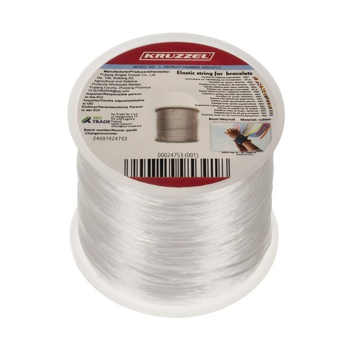 Elastinė juosta apyrankėms gaminti kruzzel, 40 m, 1 mm